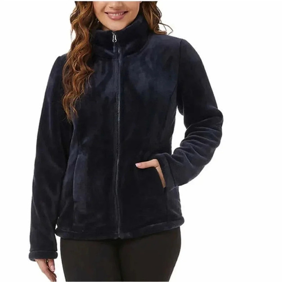 32 Degrees Ladies' Plush Jacket🎁 Large Blue - Picture 2 of 11